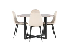 Durango Matgrupp 120 cm Rund med 4 Polar Stolar
