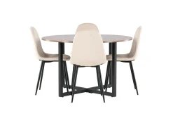 Durango Matgrupp 120 cm Rund med 4 Polar Stolar