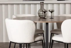 Durango Matgrupp 120 cm Rund med 4 Edina Stolar