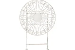 Dursley Runt Hopfällbart Cafébord och Kaffebord Utomhus 45 cm Metall