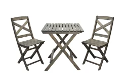 Edilma Hopfällbart Klappbord Cafébord och Utebord 65 cm Furu