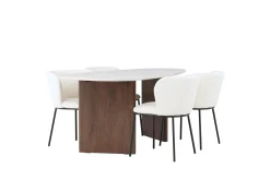 Edina Matgrupp 180 cm Oval med 4 Edina Stolar