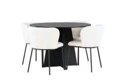 Edina Matgrupp 110 cm Rund med 4 Edina Stolar