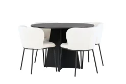 Edina Matgrupp 110 cm Rund med 4 Edina Stolar
