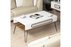 Ekolane Soffbord 105 cm med Förvaring Hylla