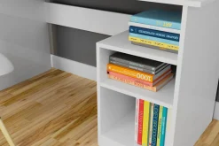Elegancia Skrivbord 120 cm med Förvaring 2 Hyllor