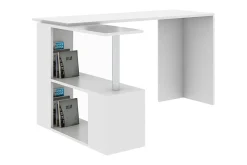 Elegancia Skrivbord 130 cm med Förvaring Hyllor L-form