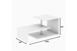 Elegancia Soffbord 100 cm med Förvaring Hylla