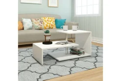Elegancia Soffbord 100 cm med Förvaring Hylla