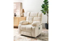 Elektrisk reclinerfåtölj Ares Ljusbeige