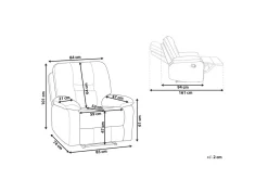 Elektrisk reclinerfåtölj Bergen Beige