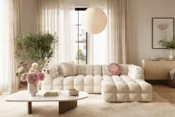 Elise 4-sits Bubblig Soffa med Divan Vänster