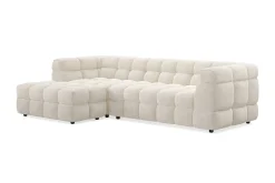 Elise 4-sits Bubblig Soffa med Divan Vänster