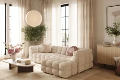Elise 4-sits Bubblig Soffa med Divan Vänster