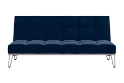Elle Futon Sammet/Blå