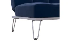Elle Futon Sammet/Blå