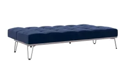 Elle Futon Sammet/Blå