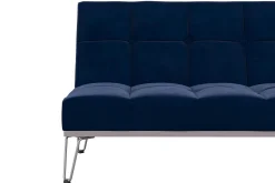 Elle Futon Sammet/Blå