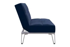 Elle Futon Sammet/Blå