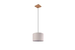 Elmau Taklampa 1L E27 trä/ beige
