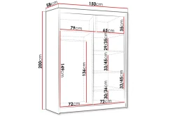 Emet Garderob 150x200 cm