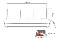 Enduro Bäddsoffa 195x85x90 cm