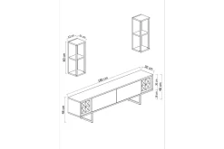Erdem Tv-bänk 180 cm