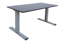 Ergo Optimal Skrivbord med 2 motor 140x80 cm Svart/Grå
