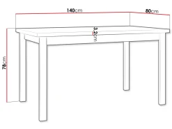 Ericka Matbord 140 cm Rektangulär