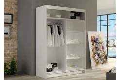 Estella Garderob med Spegel 120x200 cm