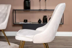 Estelle Matgrupp 106 cm Rund med 4 Velvet Deluxe stolar