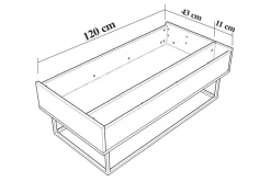 Estremoz Soffbord 120 cm med Förvaring Rum