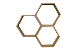 Evila Vägghylla Hexagoner