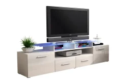 Evora TV-bänk 194x39x39 cm LED-belysning