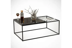 Falan Soffbord 95 cm Marmormönster Ribbor