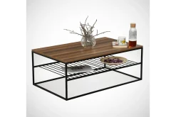 Falan Soffbord 95 cm med Hylla Ribbor