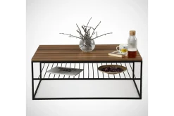 Falan Soffbord 95 cm med Hylla Ribbor