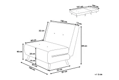 Farris Bäddsoffa 100 cm