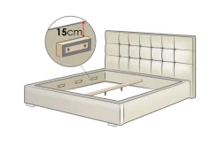 Fema Madrass 200x90x18 cm Vit Vit