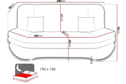 Figurelle Bäddsoffa