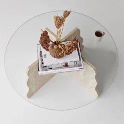 Fikret Soffbord 75 cm Rund Glas