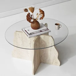 Fikret Soffbord 75 cm Rund Glas