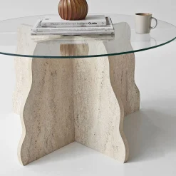 Fikret Soffbord 75 cm Rund Glas