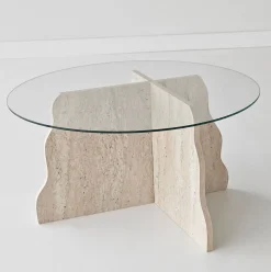 Fikret Soffbord 75 cm Rund Glas