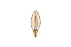 Filament Lampa Ljusformad 2W 250Lm 2700K LED E14 Brun