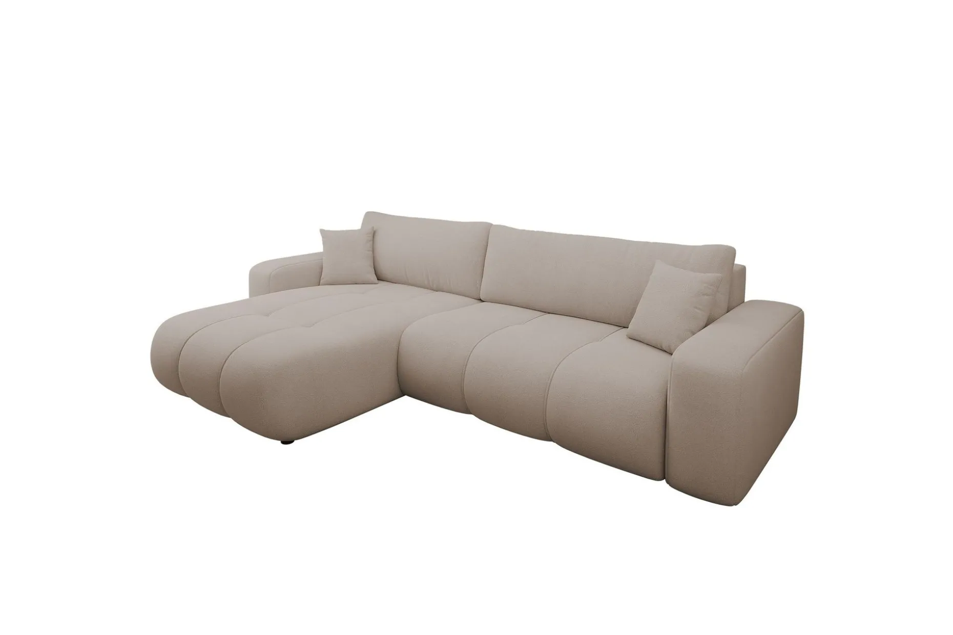 Flo Bäddsoffa med Divan 3-sits i Plysch