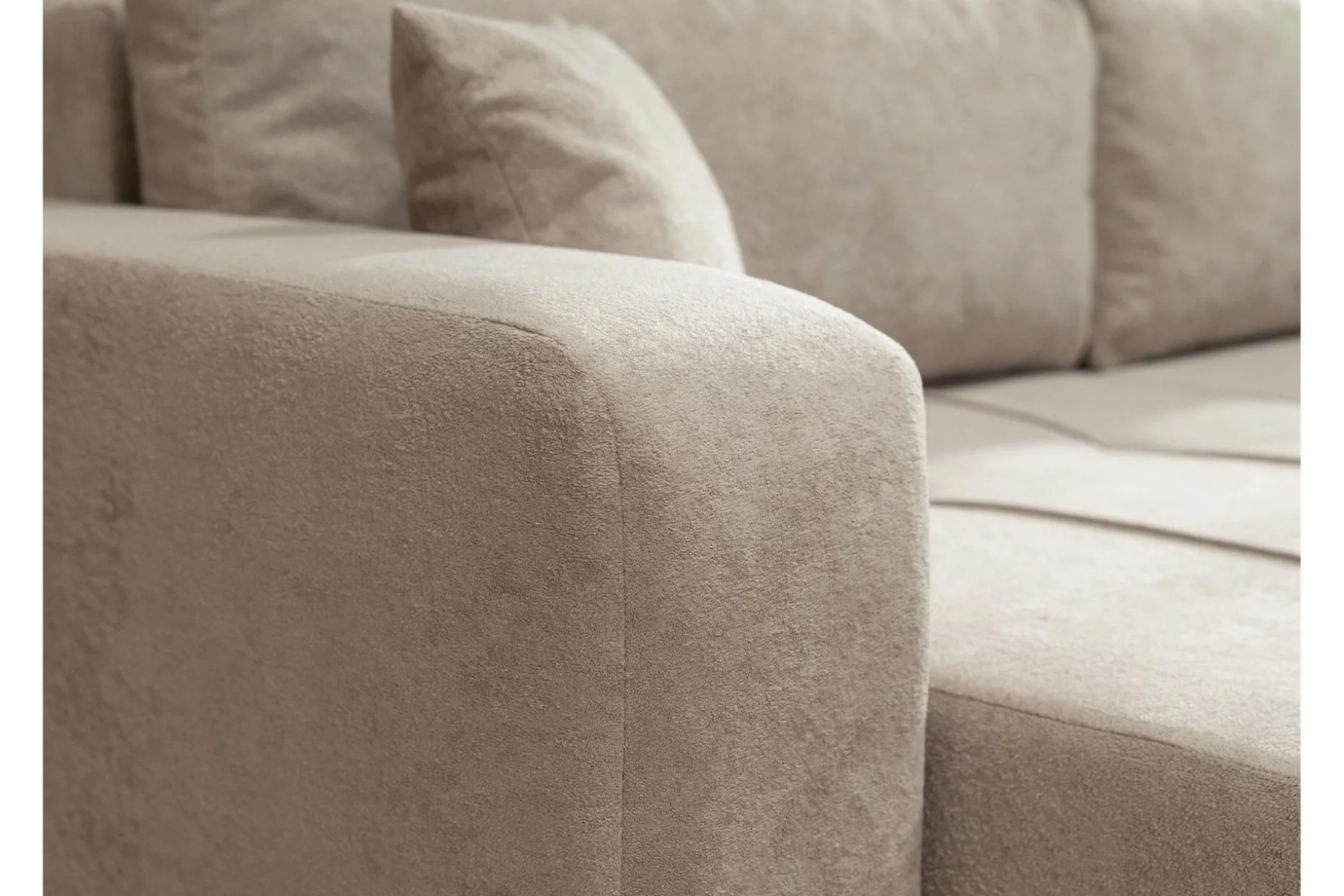 Flo Bäddsoffa med Divan 3-sits i Plysch
