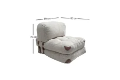 Fold Teddy Bäddfåtölj Grå
