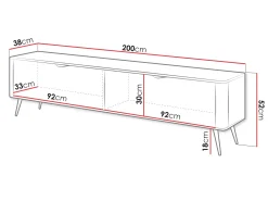 Forba Tv-bänk 200 cm