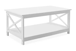 Fostia Soffbord 100 cm med Förvaring Hylla
